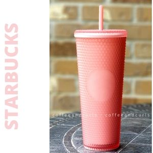 Starbucks Pink Lemonade Soft Touch Studded Venti 24oz NWT